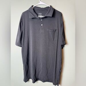 KICKEE Pants Men’s Short Sleeve Polo Shirt Black Size XXL BAMBOO‎